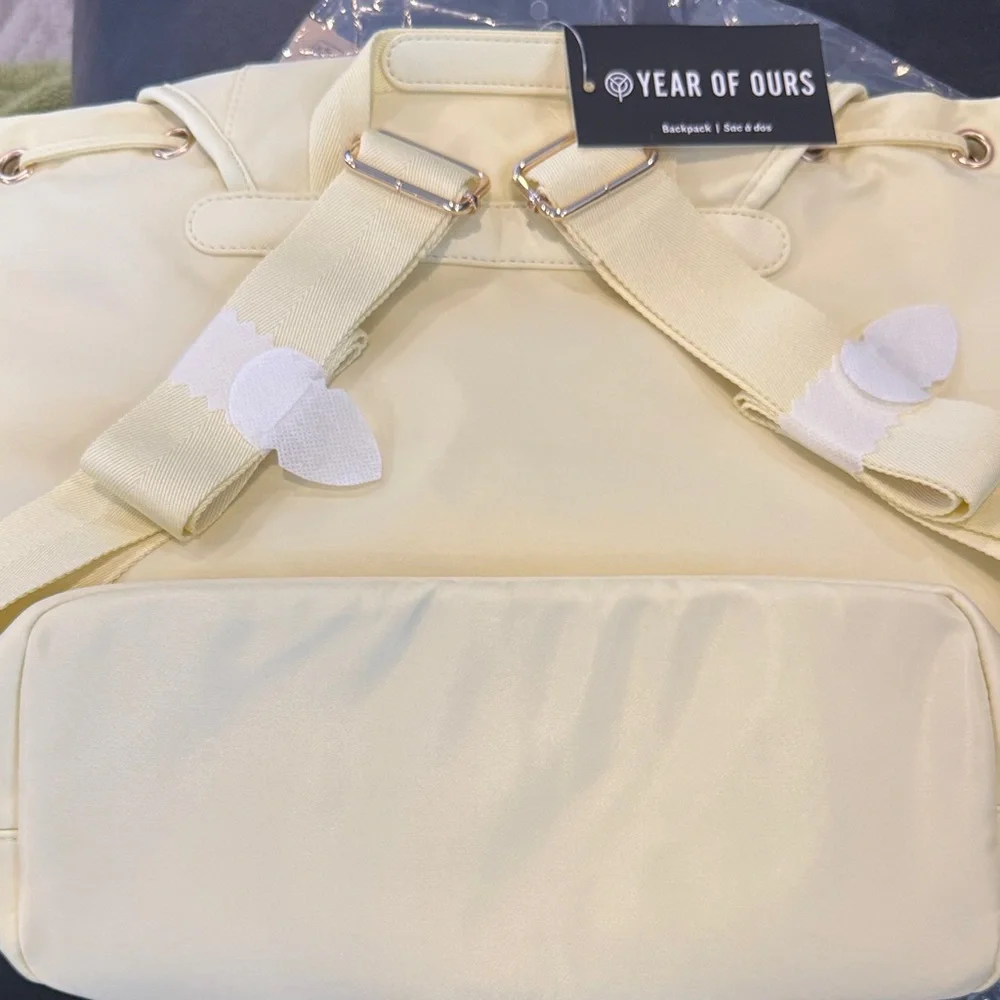 Year Of Ours Baby Yellow Women's Backpack. NWT